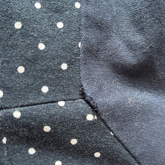 Tommy Hilfiger Navy Blue Polka Dot Sheath Dress Size 12 - Picture 7 of 9